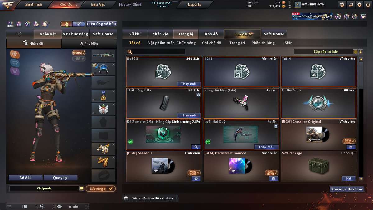 shop acc cf uy tin gia re